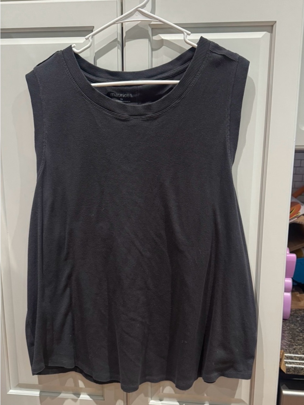 Maurices Black Sleeveless A-Line Tank